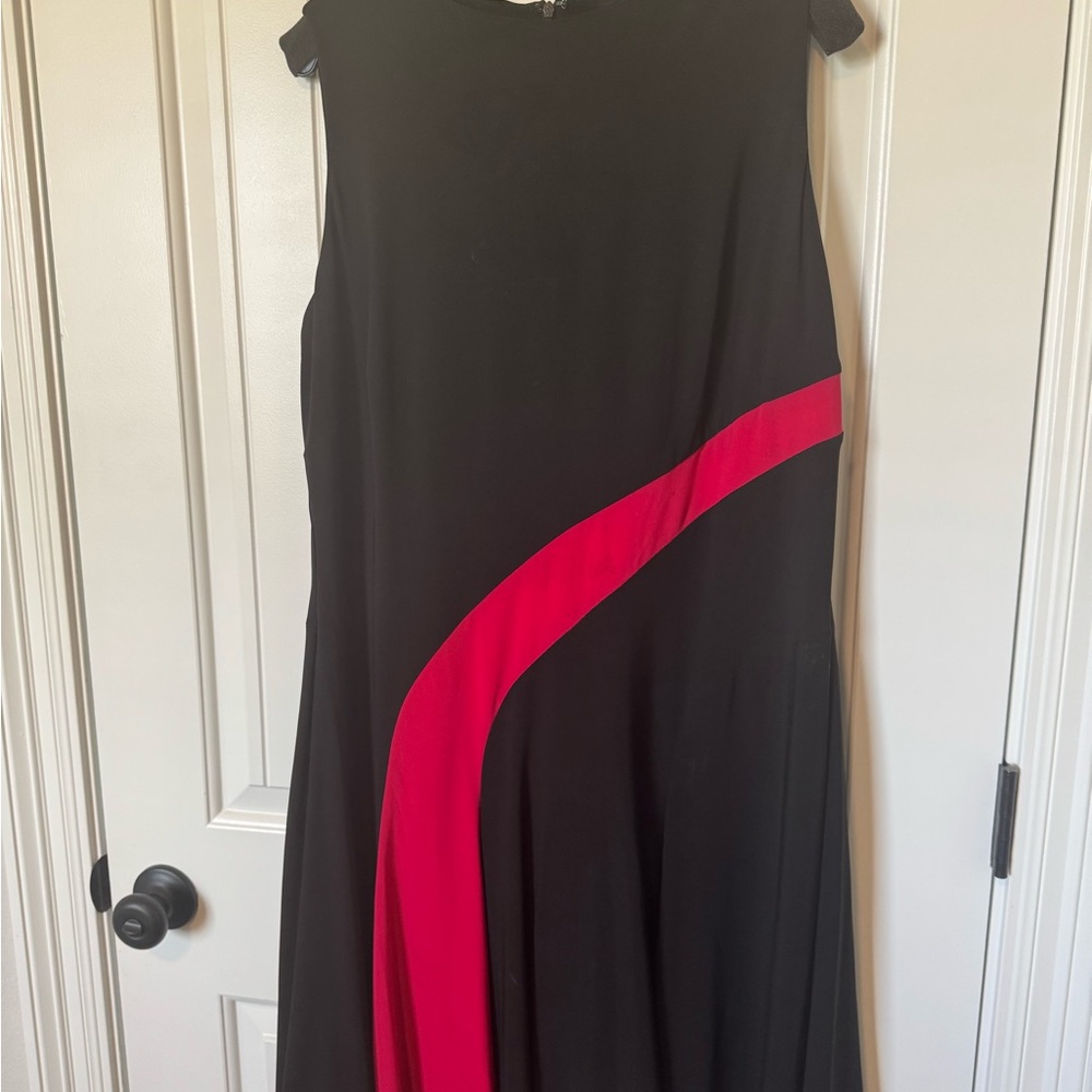 Ralph Lauren Black Dress with Red Accent